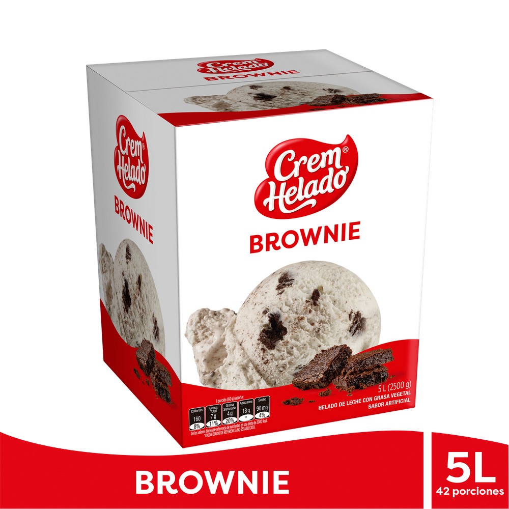 HELADO TRADIC BROWNIE CREM HELADO*5LTS