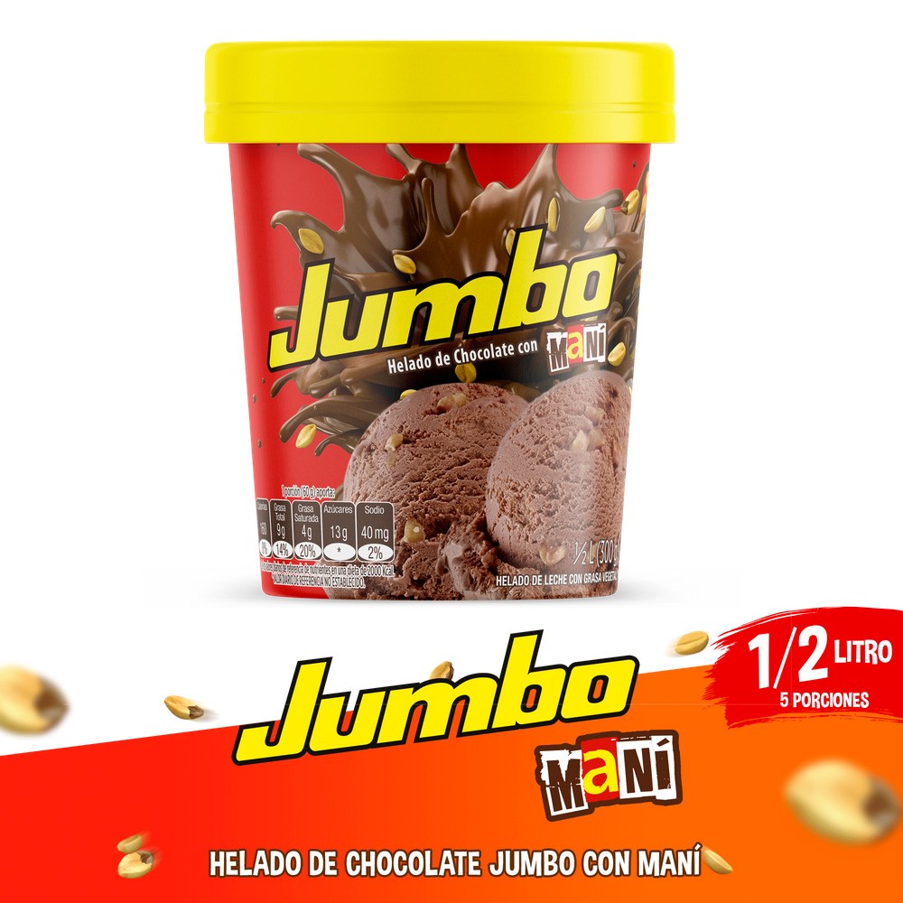 HELADO TRADICIONAL JUMBO CREM HELA*300GR