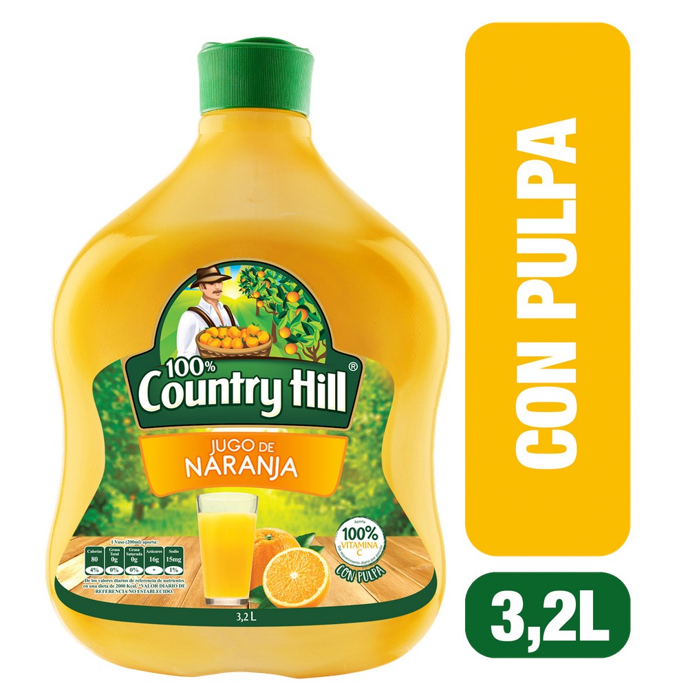 JUGO NARANJA COUNTRY HILL*3.2 LT