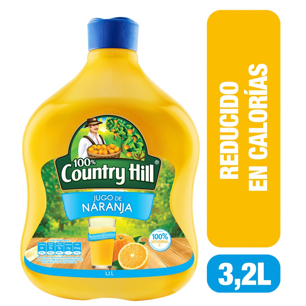 JUGO NARANJA REDUCIDO COUNTRY HILL*3.2LT
