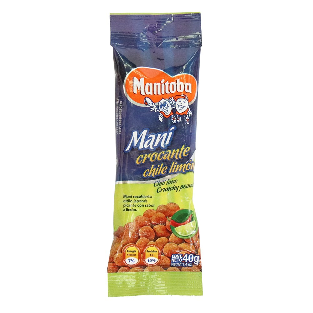 MANI CHILE Y LIMON CROCANT MANITOBA*40GR