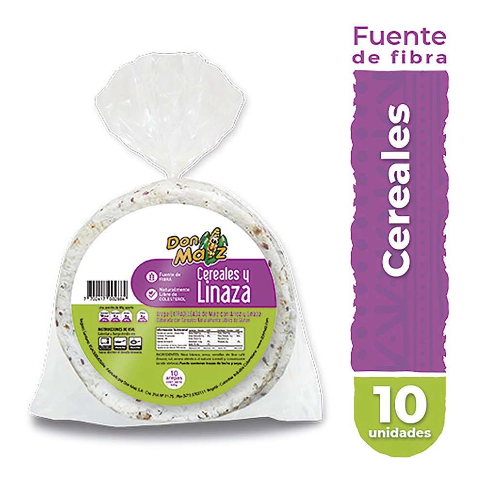 AREPA CEREALES Y LINAZA DON MAIZ *500GR