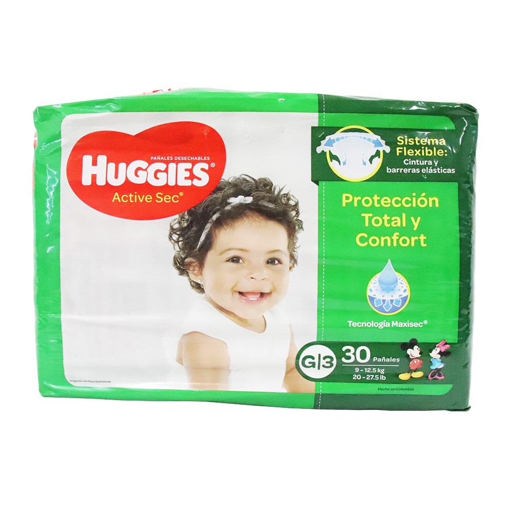 PAÑAL HUGGIES ACT SEC TALL G x  30 UND
