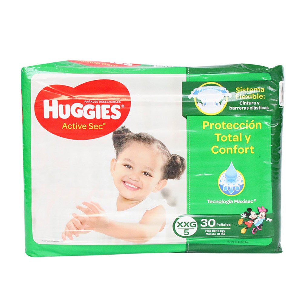 PAÑAL HUGGIES ACT SEC TALL XXG x  30 UND
