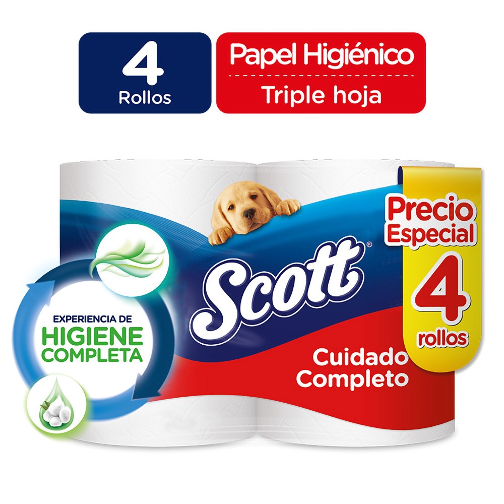 PAPEL HIGIENICO SCOTT CUID  *4 UND $ ESP