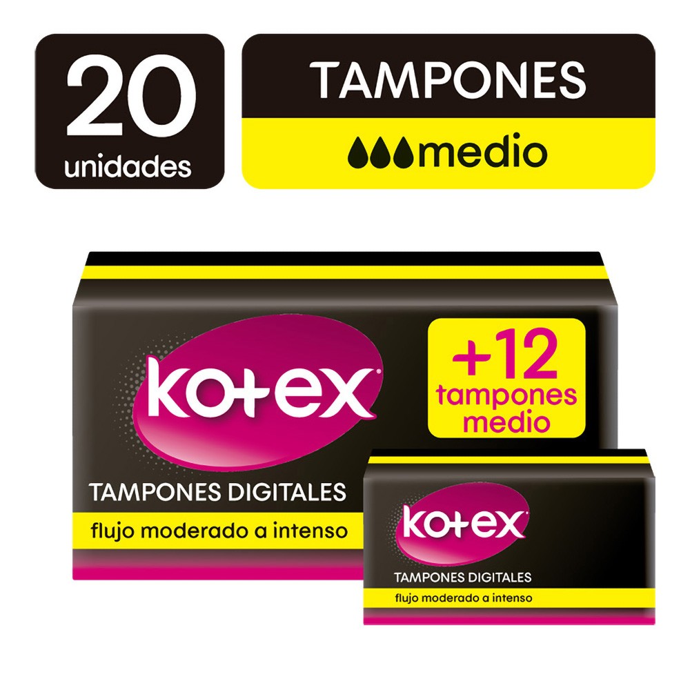 TAMPON KOTEX  MEDIO  x 32 UND