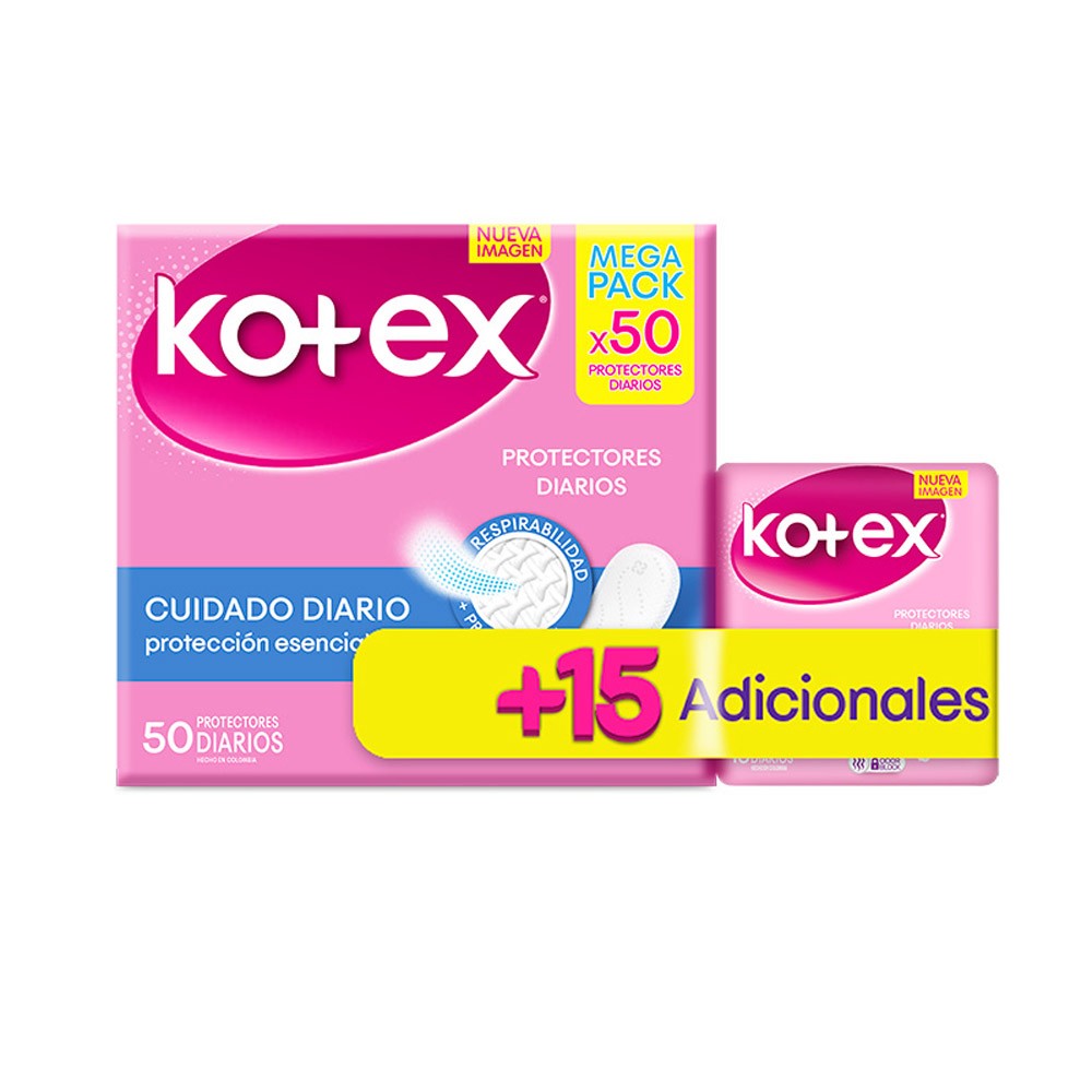 PROTECTORES KOTEX x 50UND+15UND