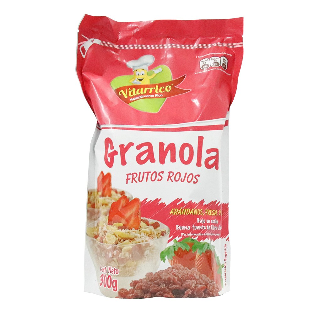 GRANOLA FRUTOS ROJOS x 300GR VITARRICO