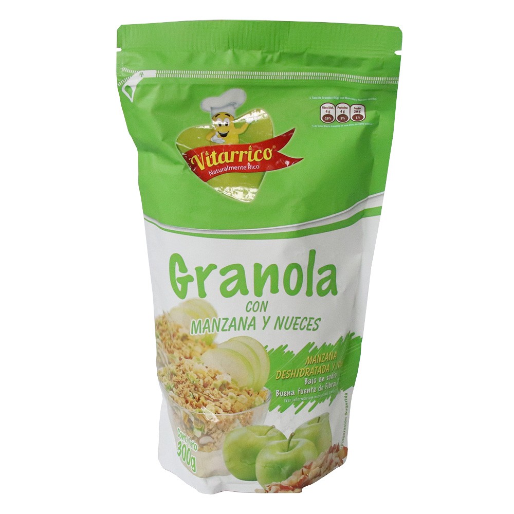 GRANOLA MANZANA Y NUECES*300GR VITARRICO