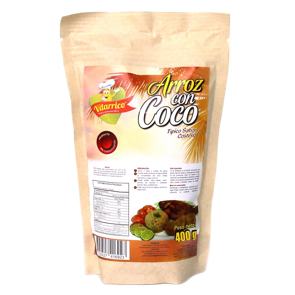 ARROZ CON COCO  x 400GR VITARRICO
