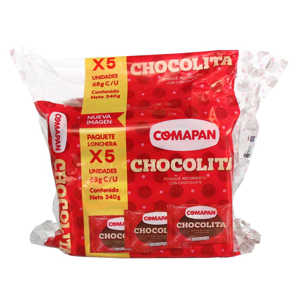 TAJADA CHOCOLITA 5U x 325GR COMAPAN