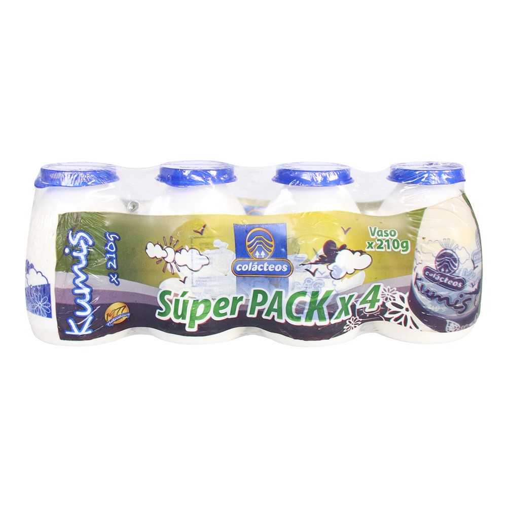 KUMIS COLACTEOS PACK  x  4 UNDS