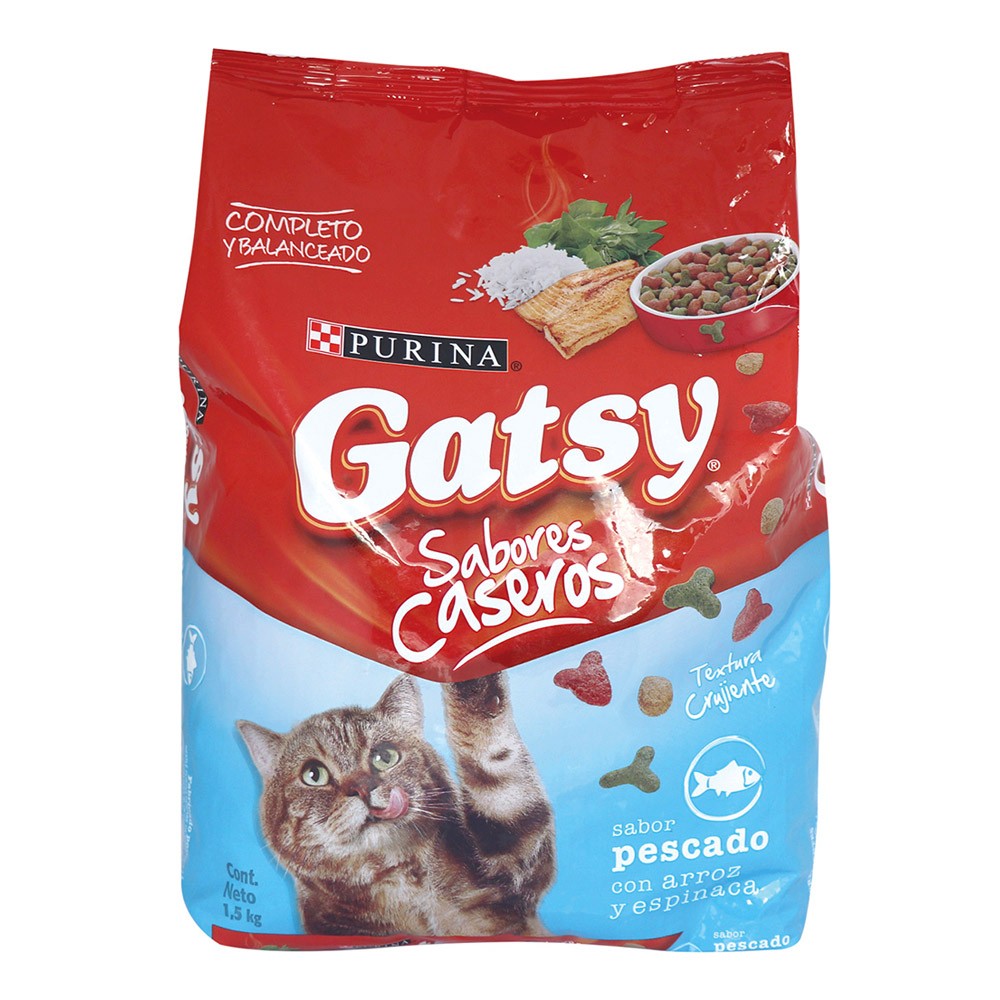 GATSY PESCADO, ARROZ Y ESPINACA*1.5 KG
