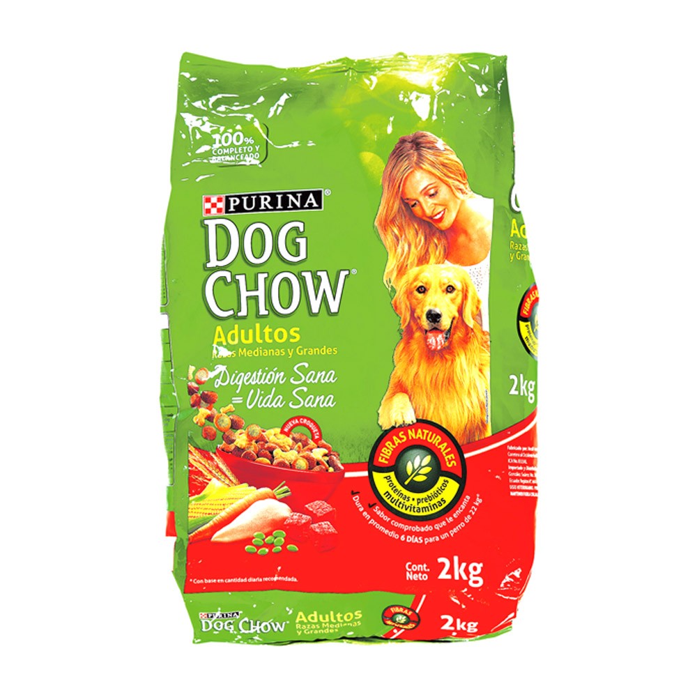 DOG CHOW ADULTOS MEDIANOS Y GRANDES*2KG