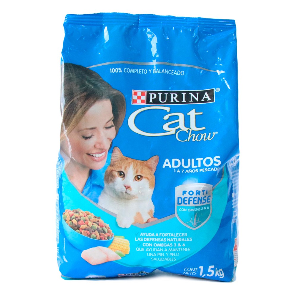 CAT CHOW ADULTOS PESCADO FORTID *1500GR