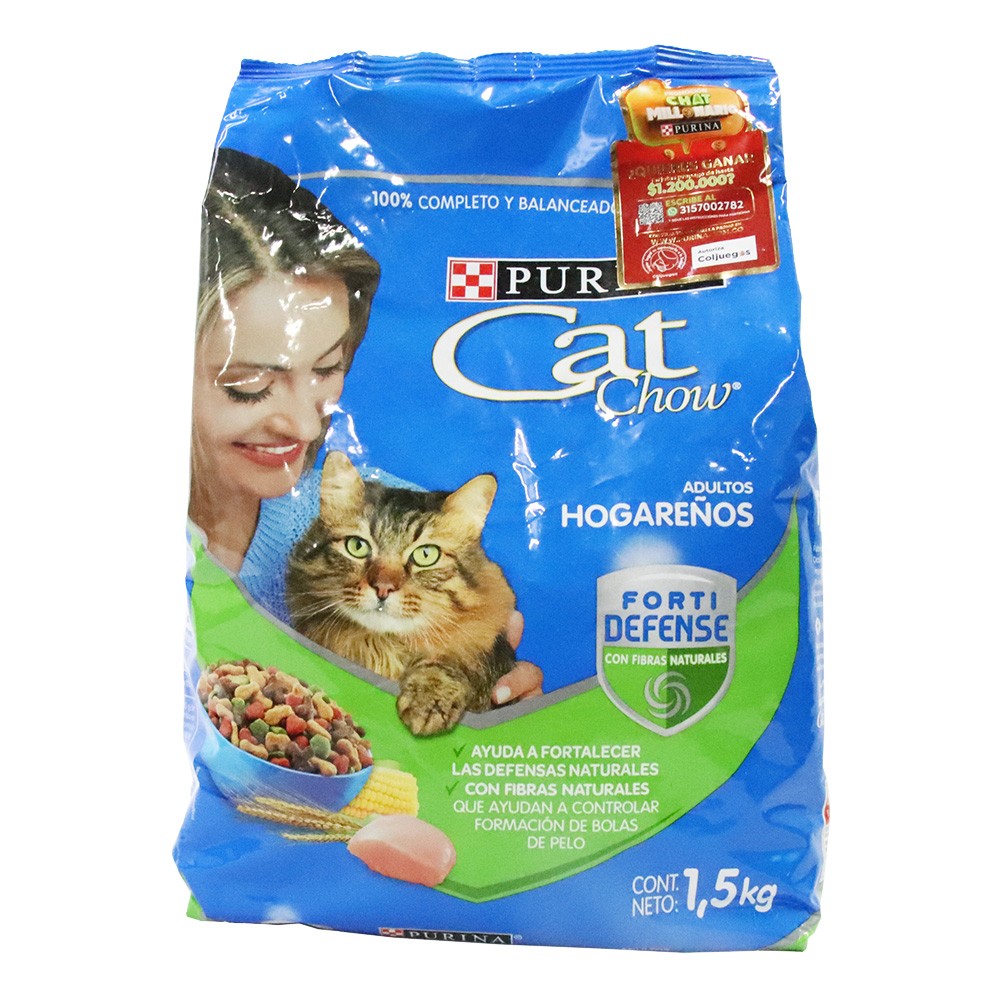 CAT CHOW ADULTOS HOGAREÑOS FORTD*1500GR