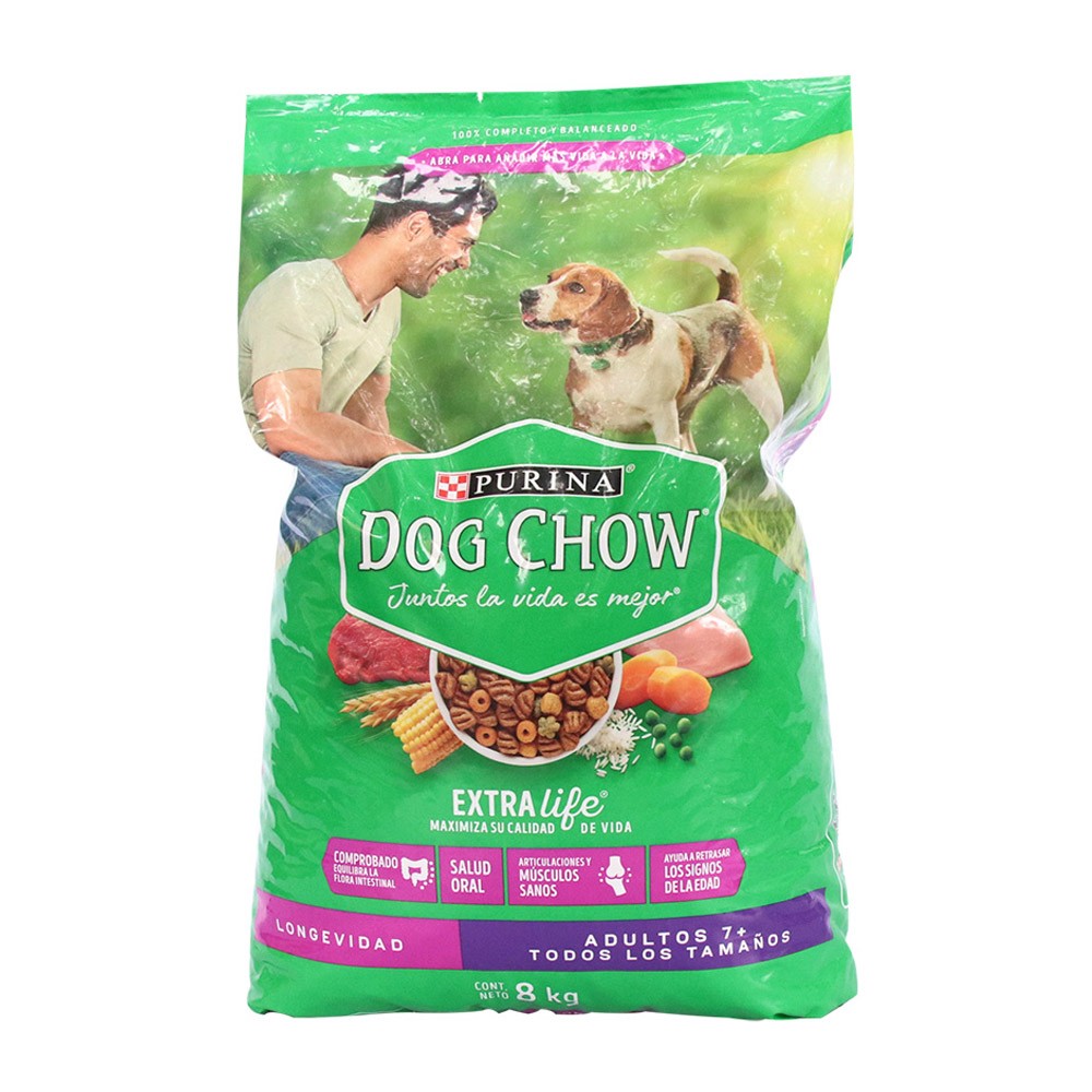 DOG CHOW LONGEVIDAD +7  x 8KG