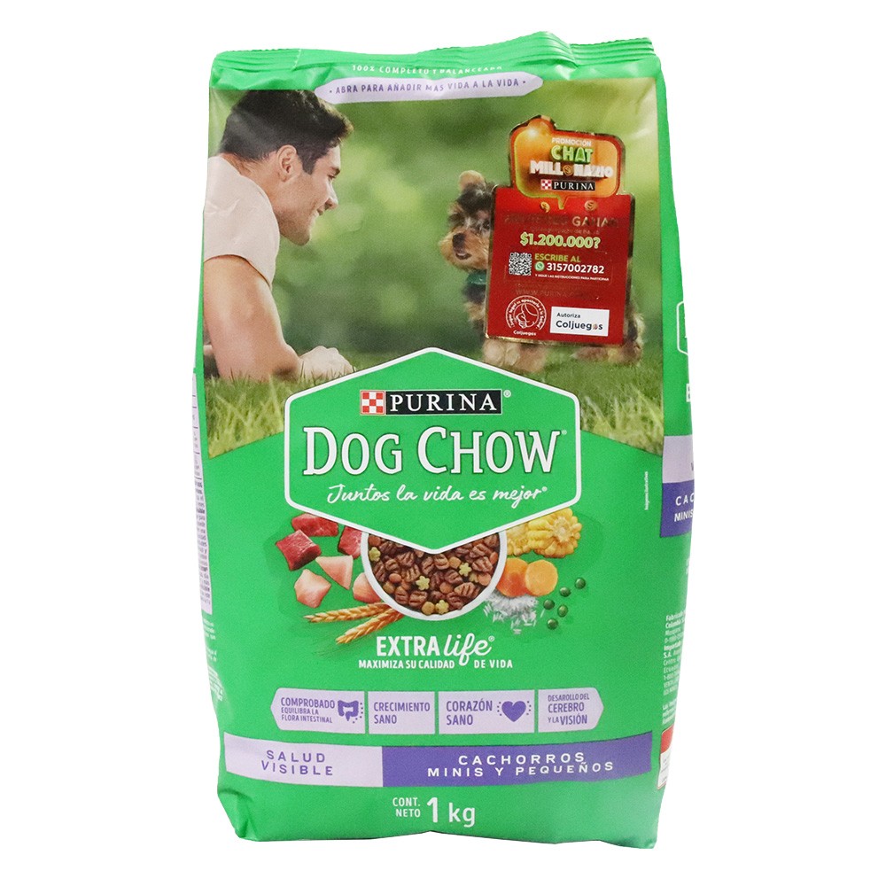 DOG CHOW CACHORORROS MINIS Y PEQUEÑ*1 KL