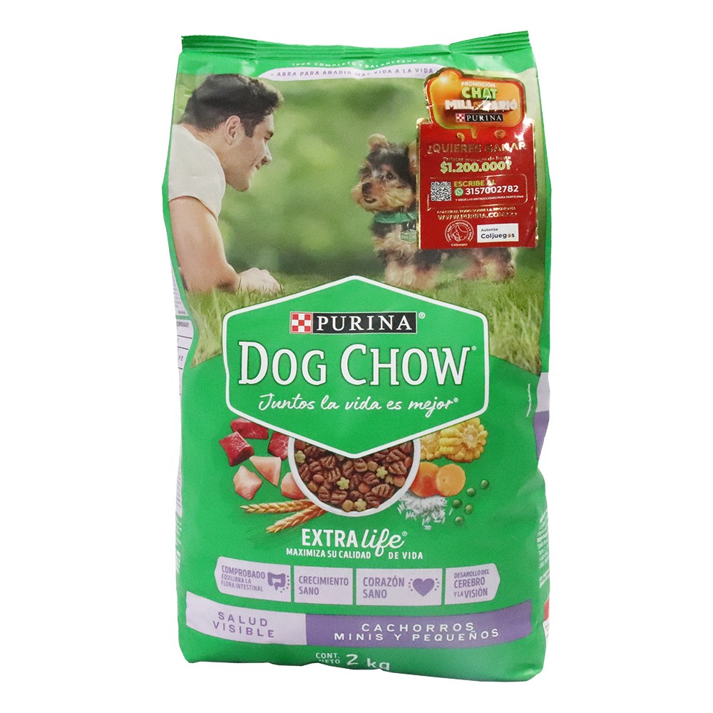DOG CHOW CACHORROS MINIS Y PEQUEÑOS*2 KL