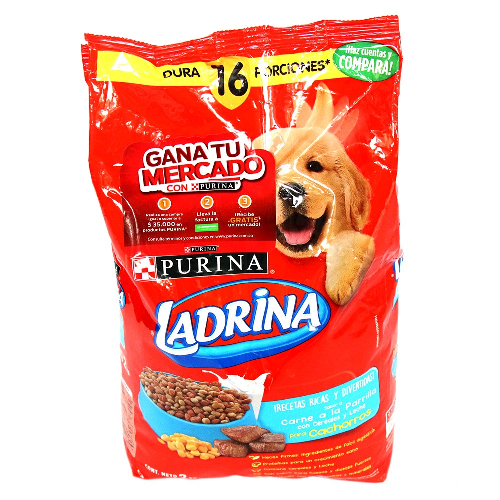 LADRINA CACHORRROS CARNE/CEREAL  x 2KL