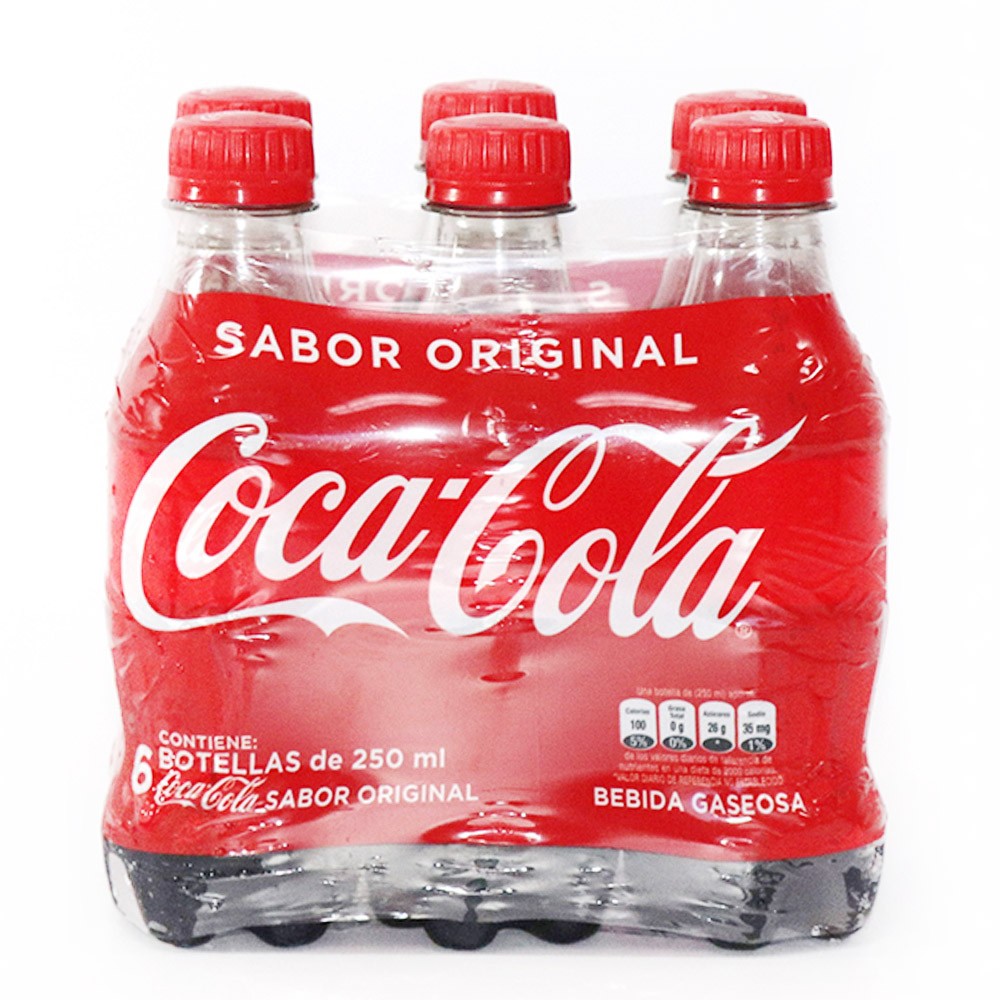 GASEOSA COCA COLA MINIPET X6 x 250ML