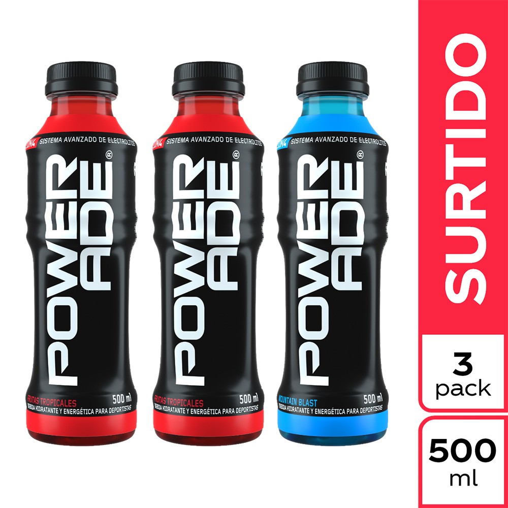POWERADE SURTIDO PET PG2 LL3  x 500ML