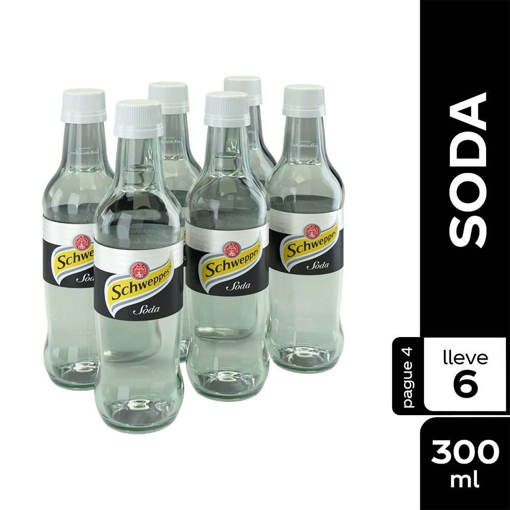 SODA SCHWEPPES* 6 UND