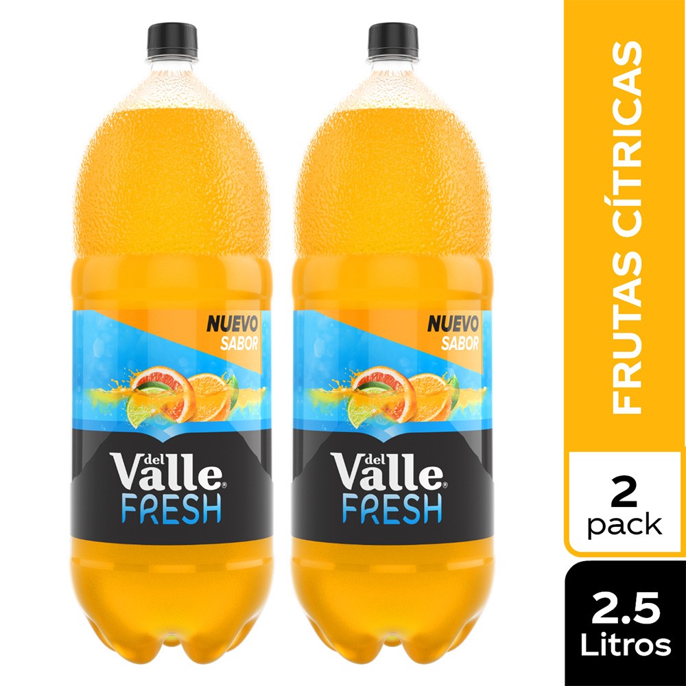 DUO PACK DEL VALLE FRESH NARANJA* 2.5 LT