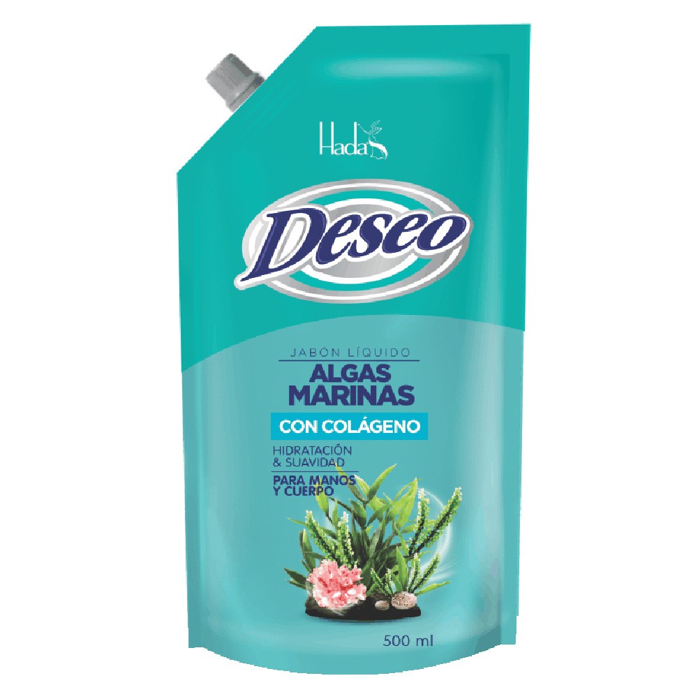 JABON LIQ DESEO  DOYPACK x  ALGAS 500ML