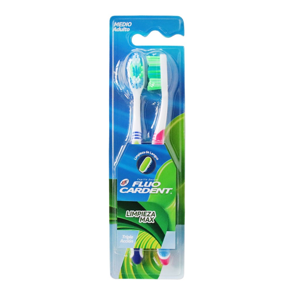 CEPILLO FLUOCARDENT LIMPIEZA PACK *2UND