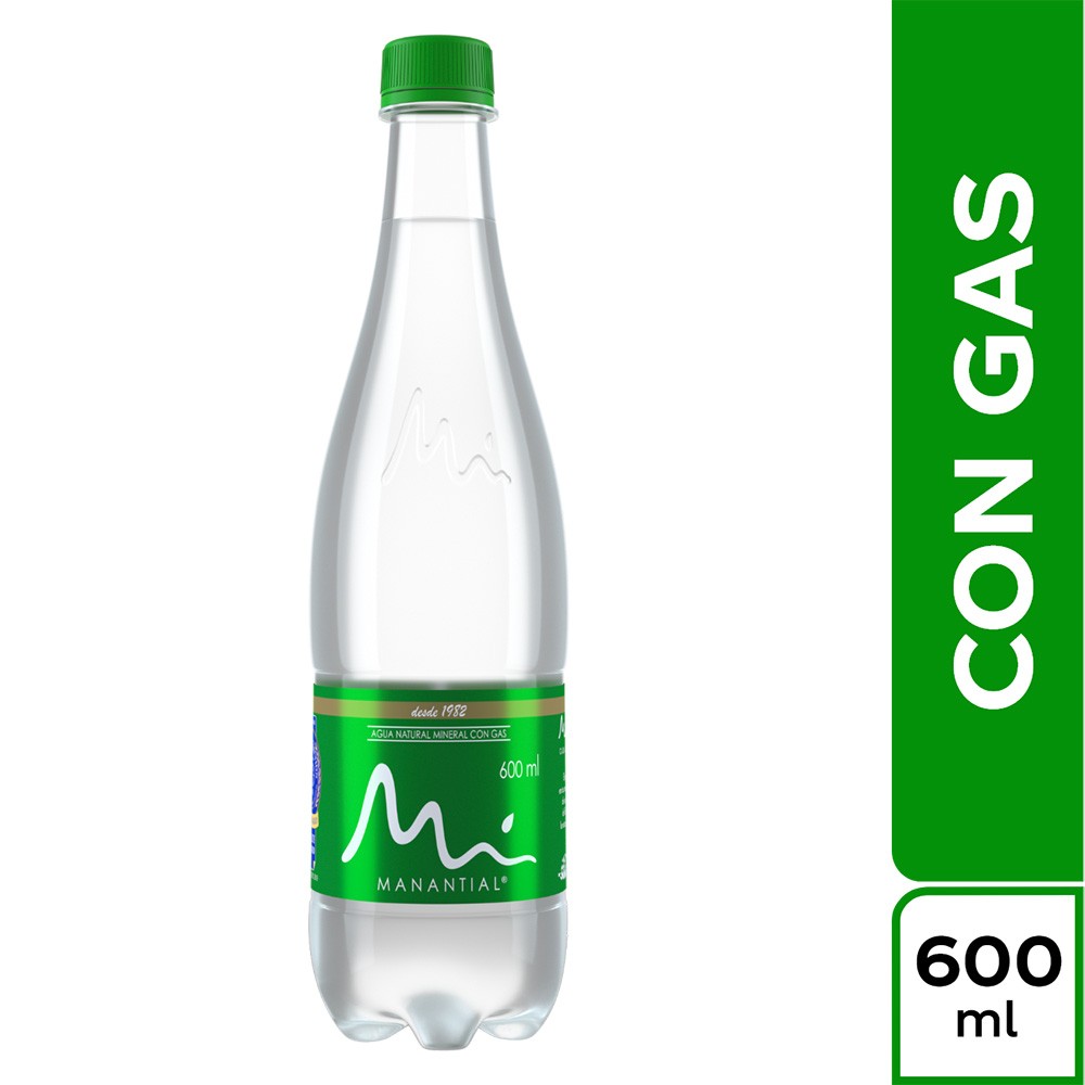 AGUA MANANTIAL GAS  x 600ML