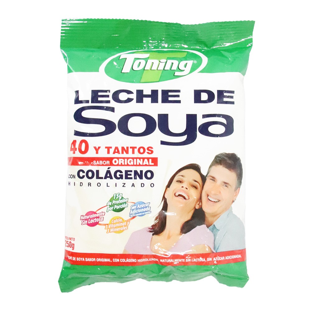 LECHE DE SOYA TONING 40 Y TANTOS *250GR