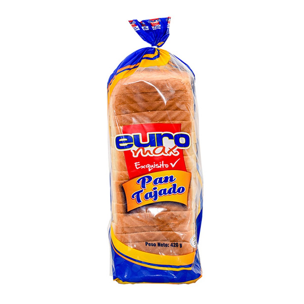 PAN TAJADO BLANCO EUROMAX  x 420GR
