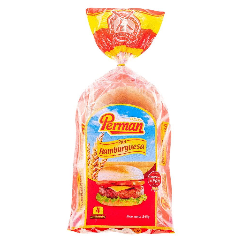 HAMBURGUESA SENCILLA x 4 PERMAN