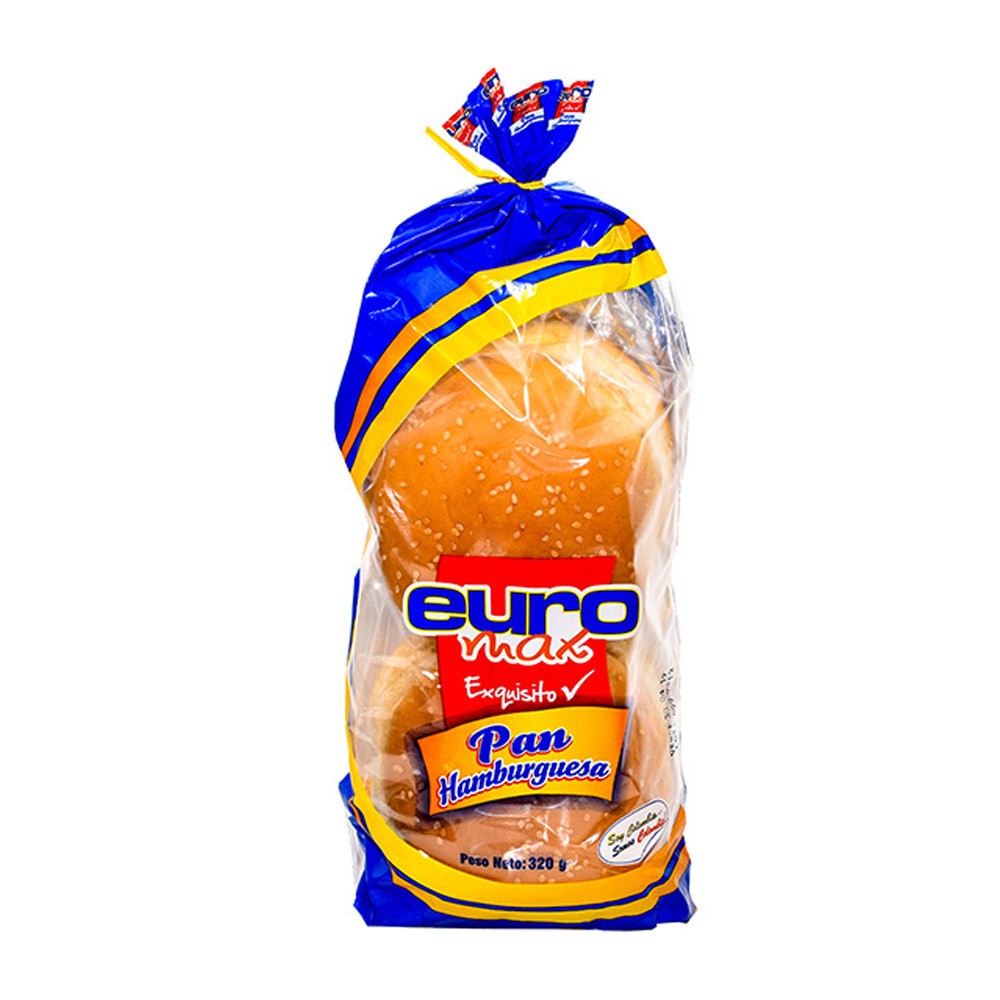 PAN HAMBURGUESA/AJONJOLI EUROMAX *320GR