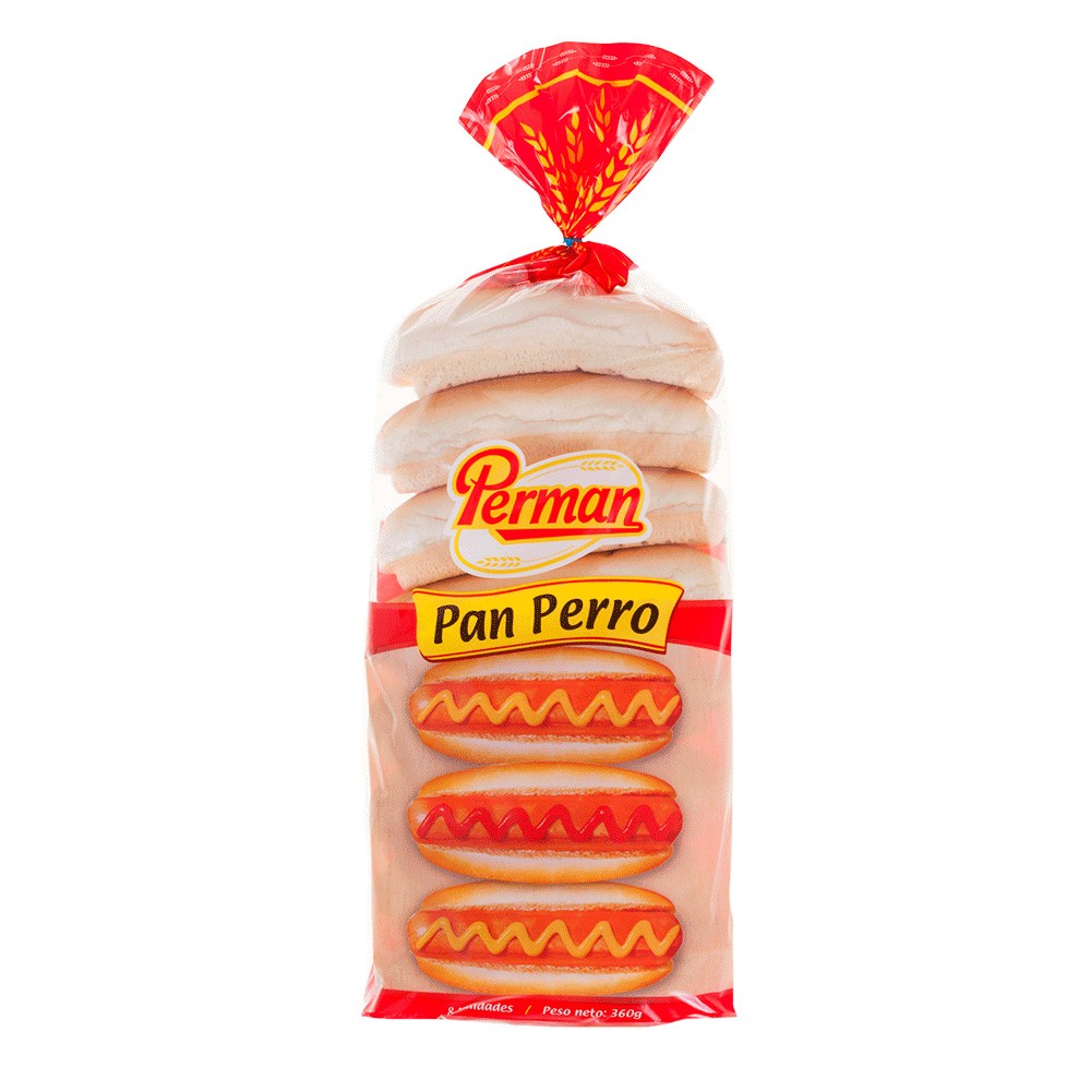 PAN PERRO SENCILLO PERMAN x 8