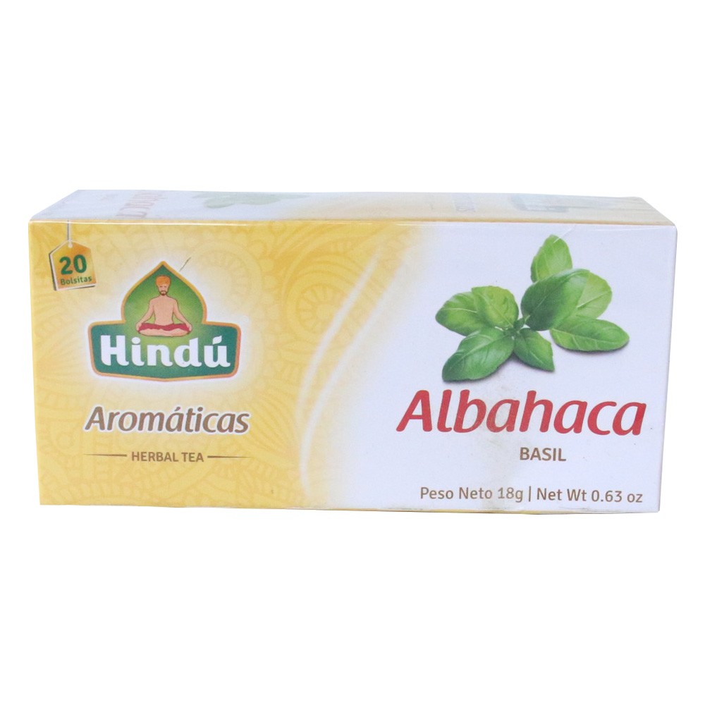 AROMATICA ALBAHACA HINDU 20 U  x 18GR