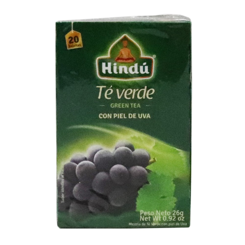 TE VERDE PIEL DE UVA HINDU  x 20UND