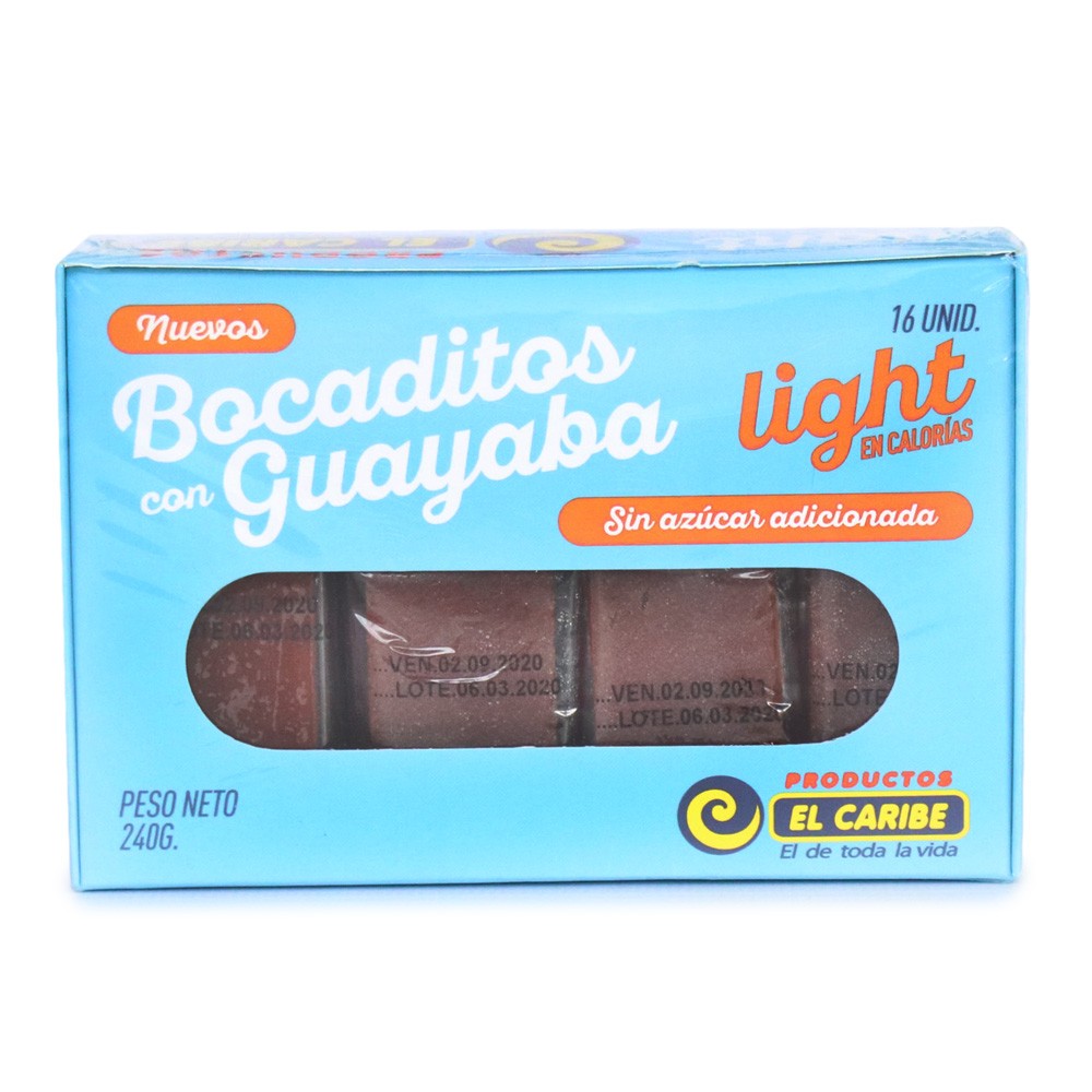 BOCADILLO SIN AZUCAR EL CARIBE  x 240GR