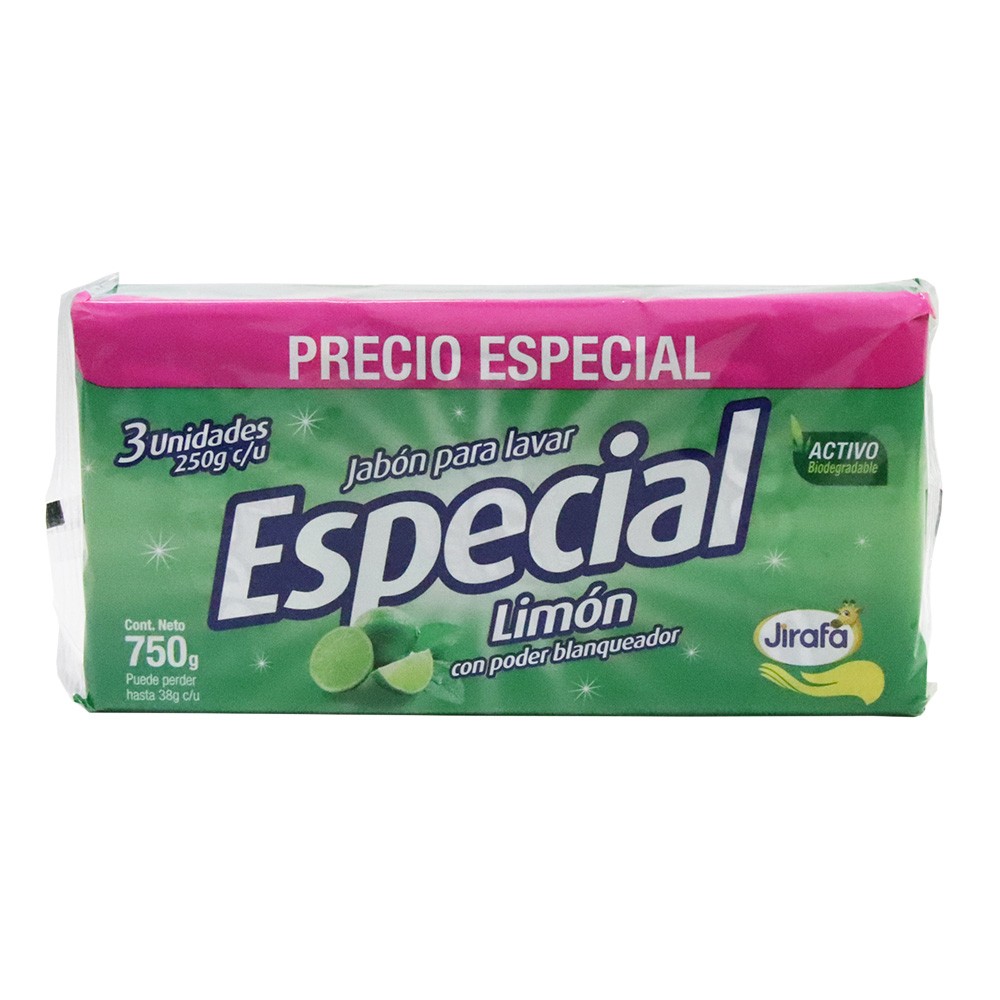 JABON ESPECIAL LIMON  x 750 X3 UNDS