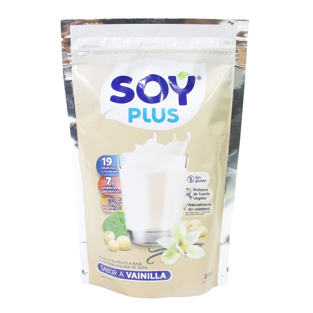 LECHE SOYA VAINILLA  x 200GR SOY PLUS