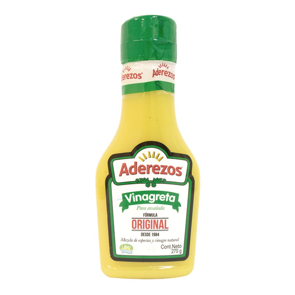 VINAGRETA FCO ADEREZOS  x 270GR