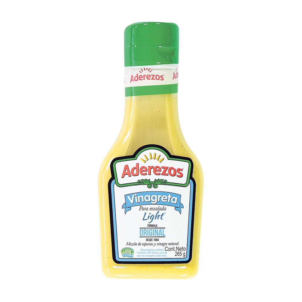 VINAGRETA LIGHT FCO ADEREZOS  x 265GR