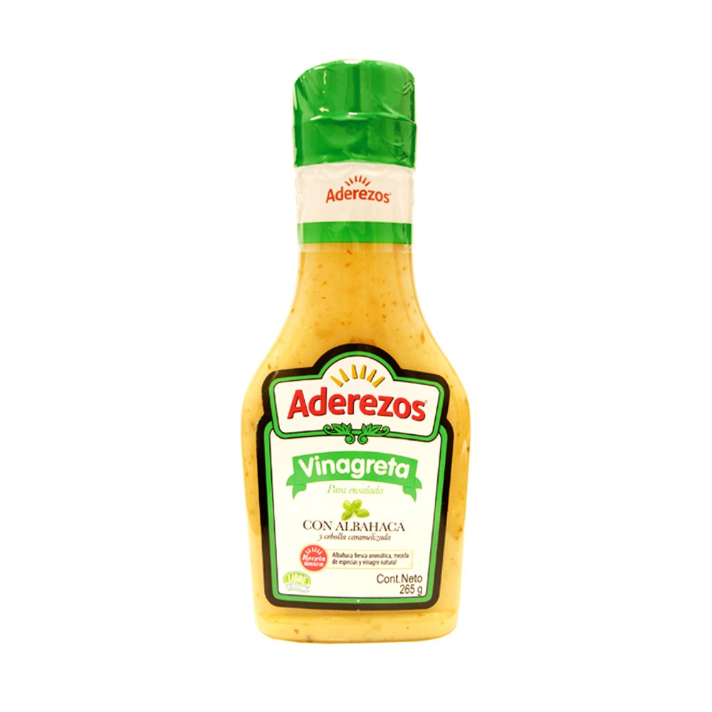 VINAGRETA ALBAHACA CEBOLLA  x  265G
