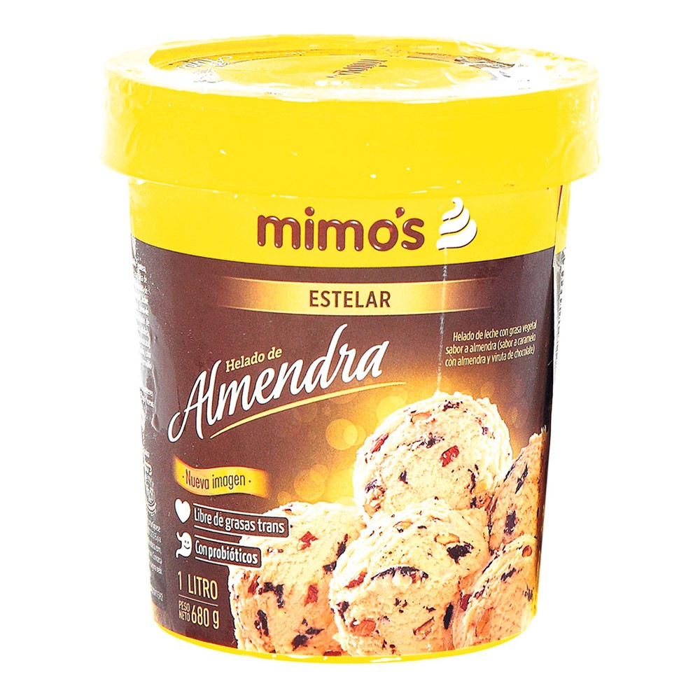 HELADO ESTELAR ALMENDRA  x 1L MIMO`S