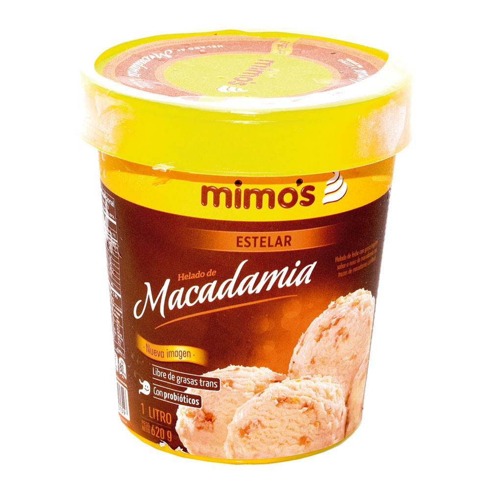 HELADO ESTELAR MACADAMIA x 1L MIMO`S
