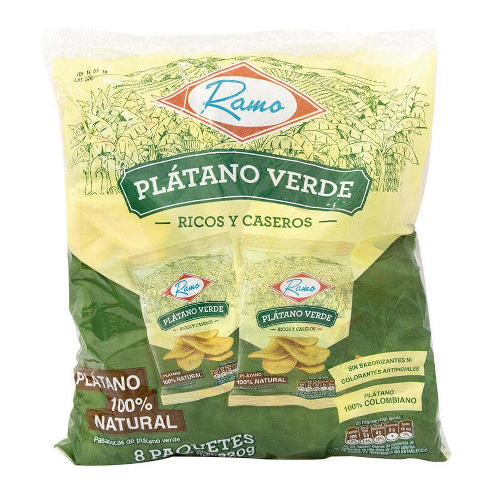 PLATANO VERDE RAMO  x 320GR