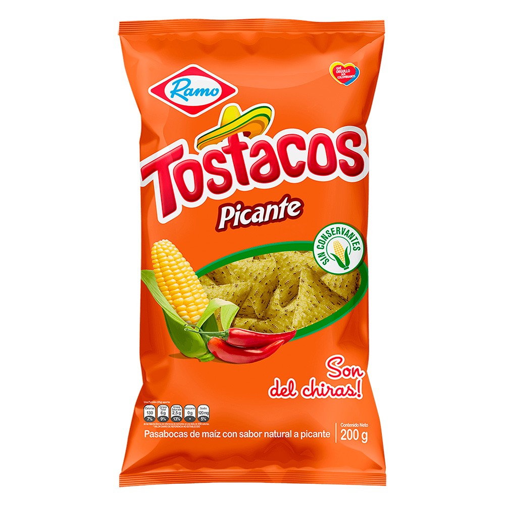 TOSTACOS PICANTES  x 200GR