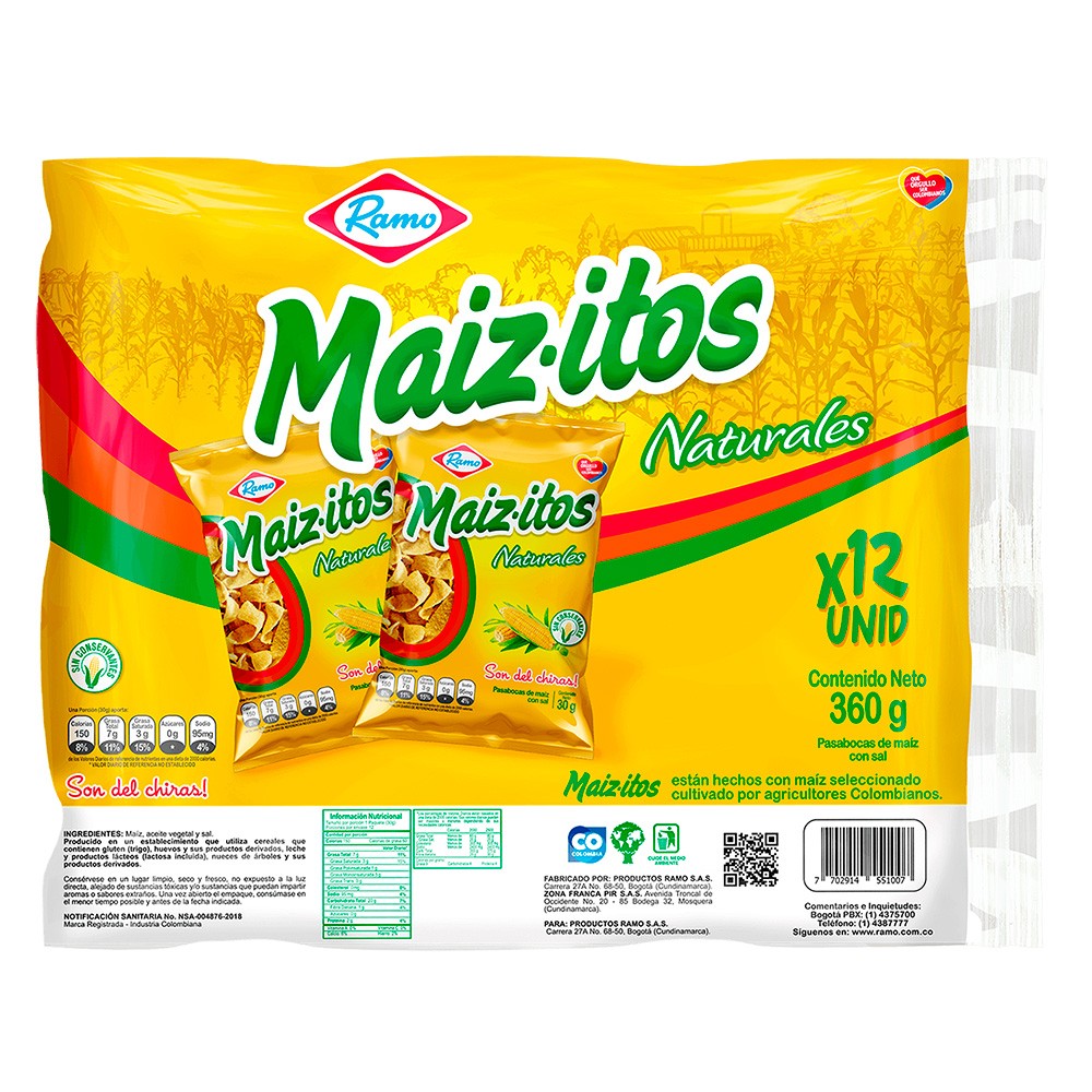 MAIZITOS DOCENA RAMO *360g