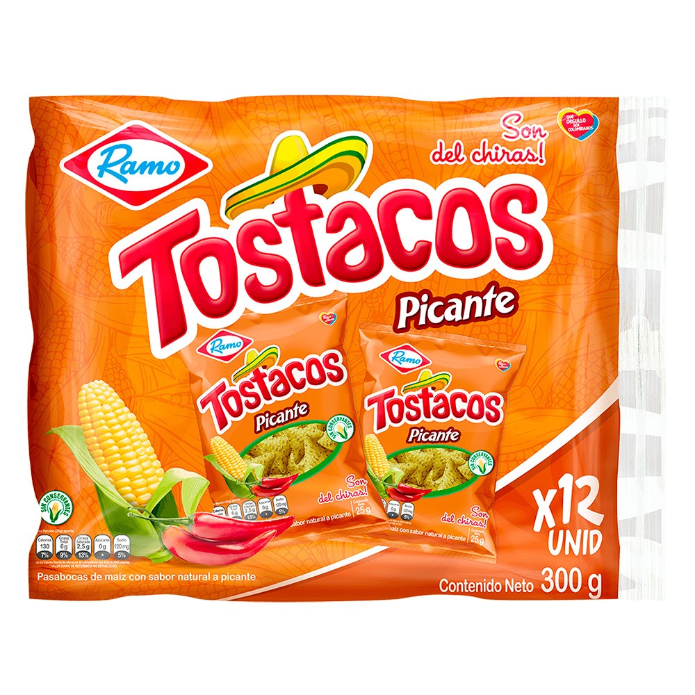 TOSTACOS PICANTES 12U